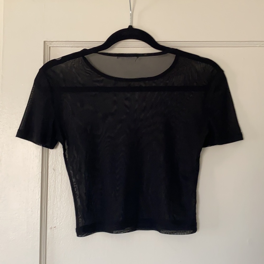 Cropped Sheer Top - Picture 2 of 2